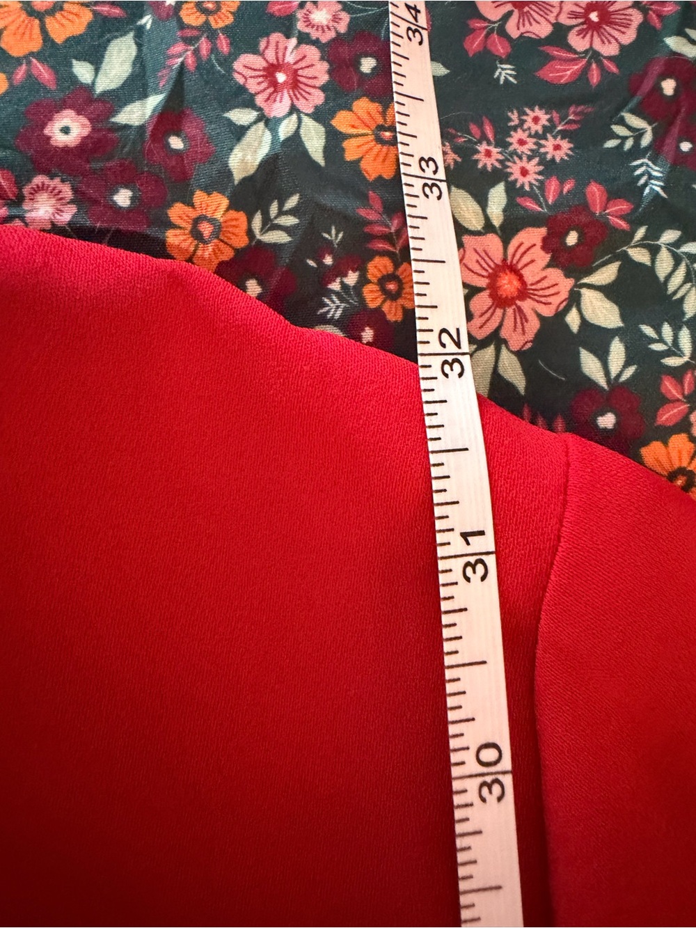 Zara Red V-Neck Ruffle Mini Dress - Picture 8 of 9